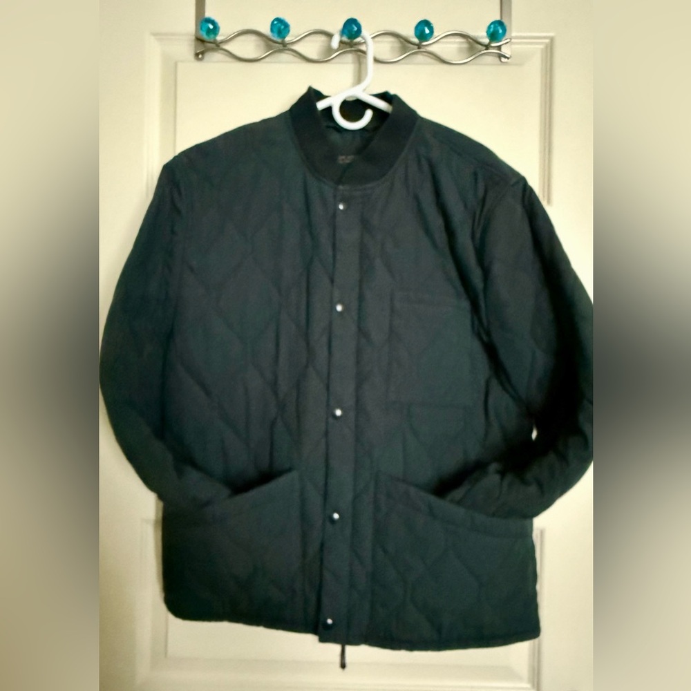 J. Crew Men's Dark Green Quilted Jacket